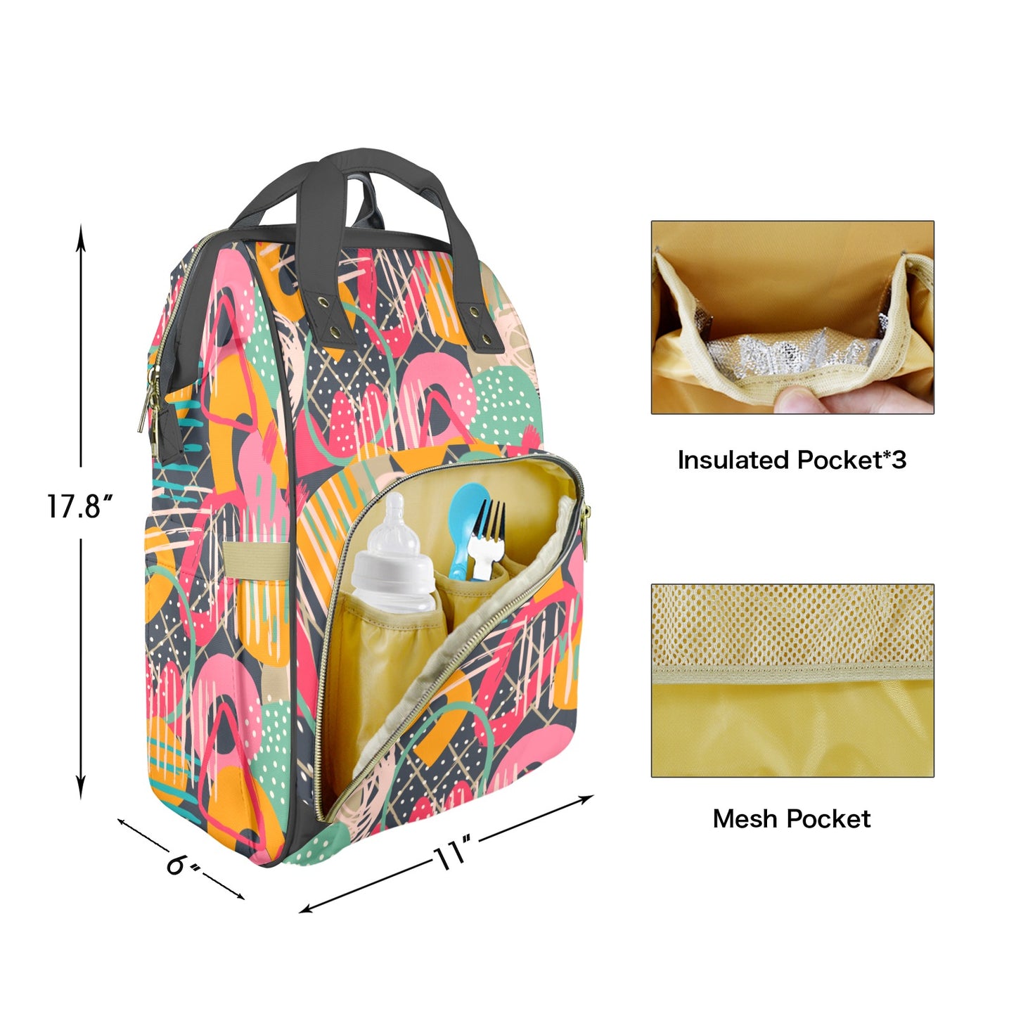 Paint The Town Customizable Diaper Bag