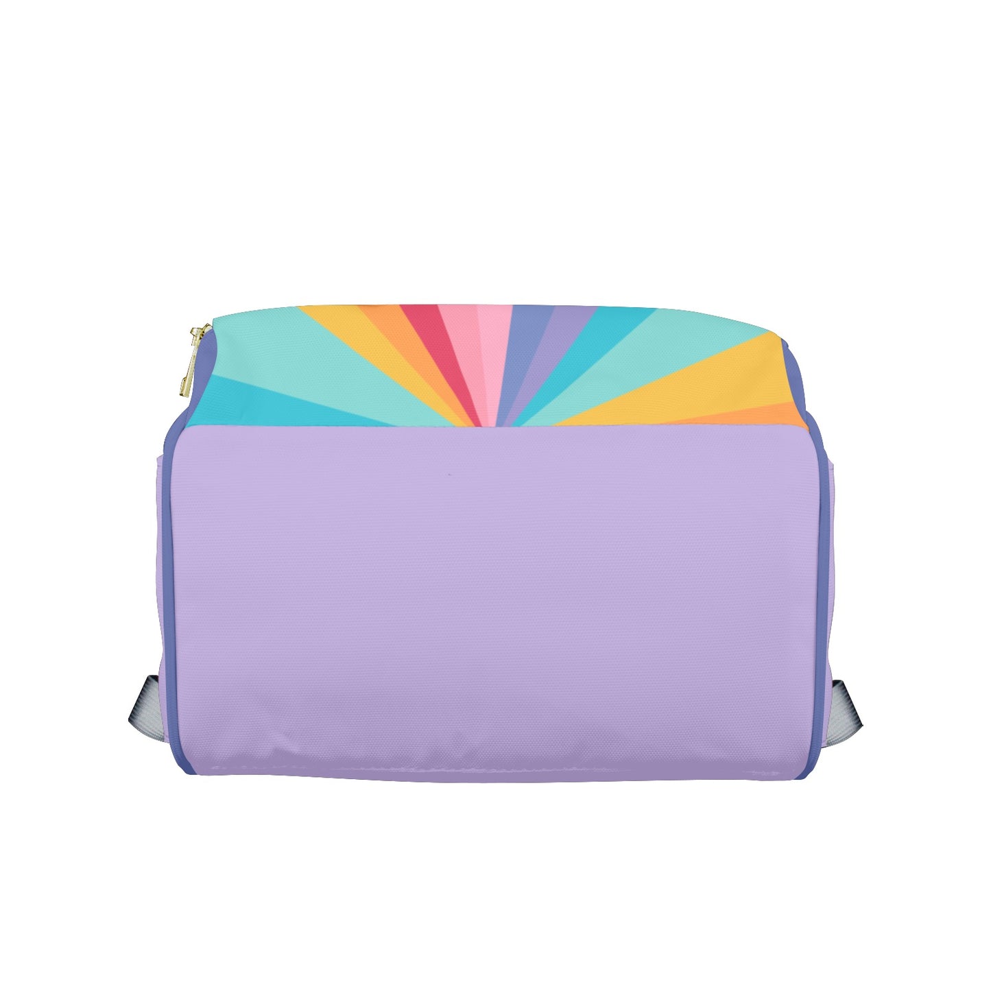 Rainbow Sunrise Customizable Diaper Bag