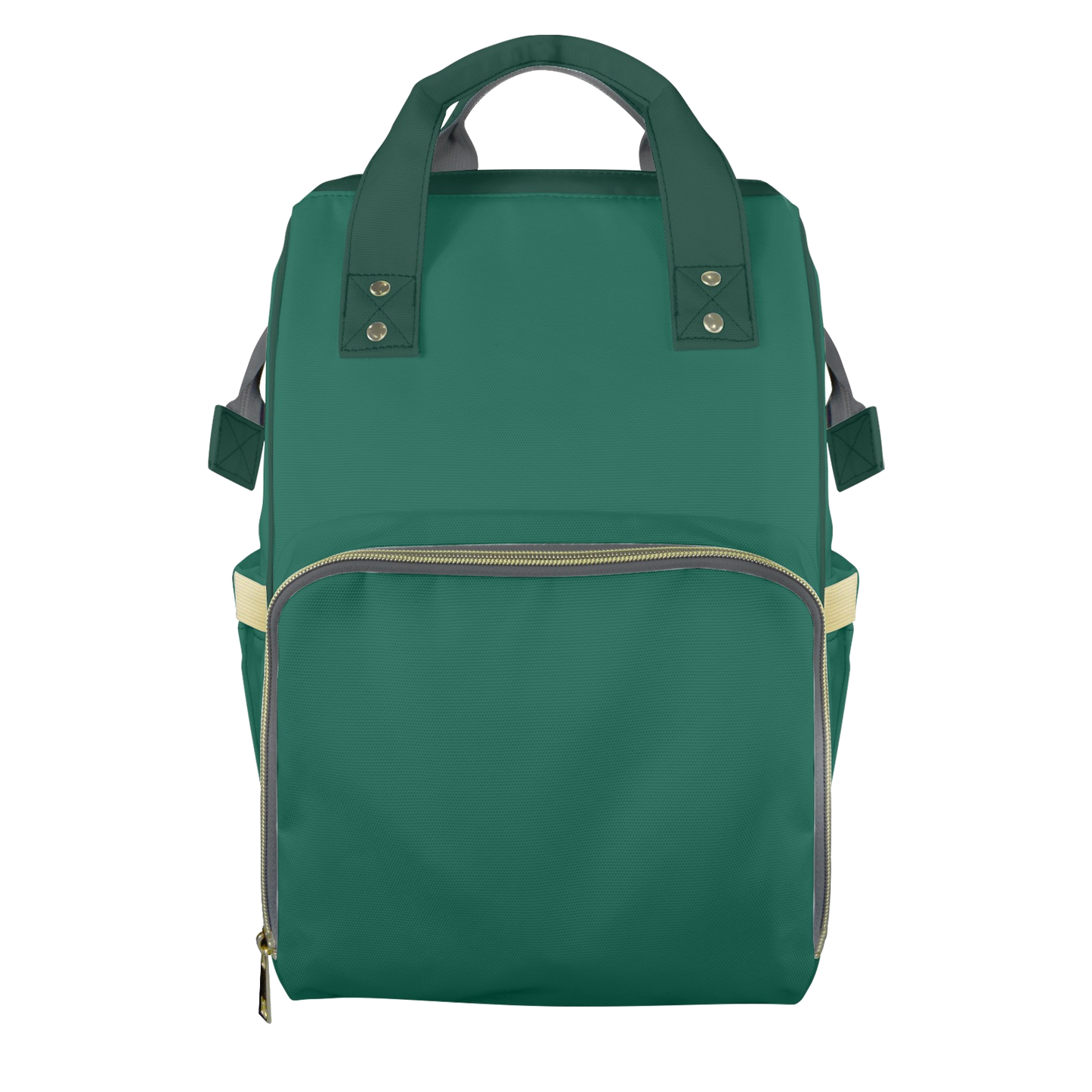 Moss Green Customizable Diaper Bag