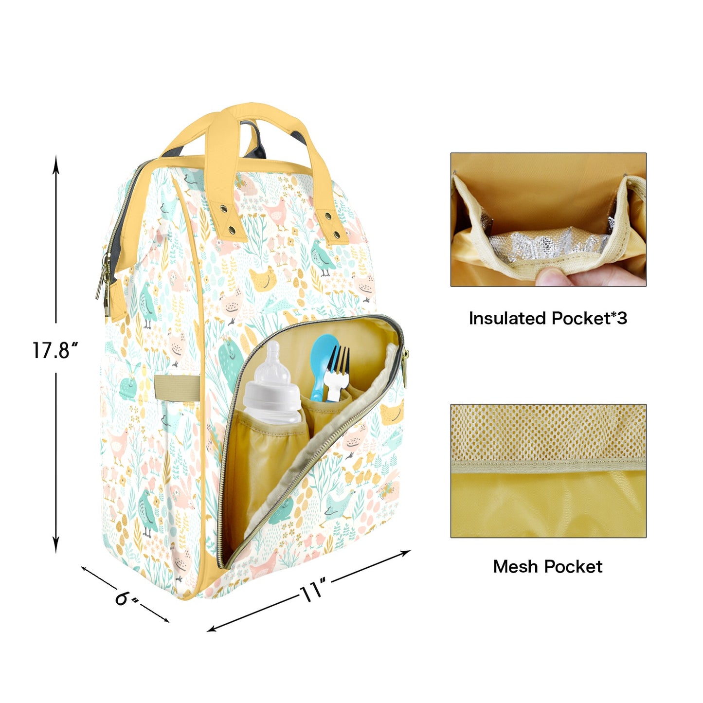 Farm Daze Customizable Diaper Bag