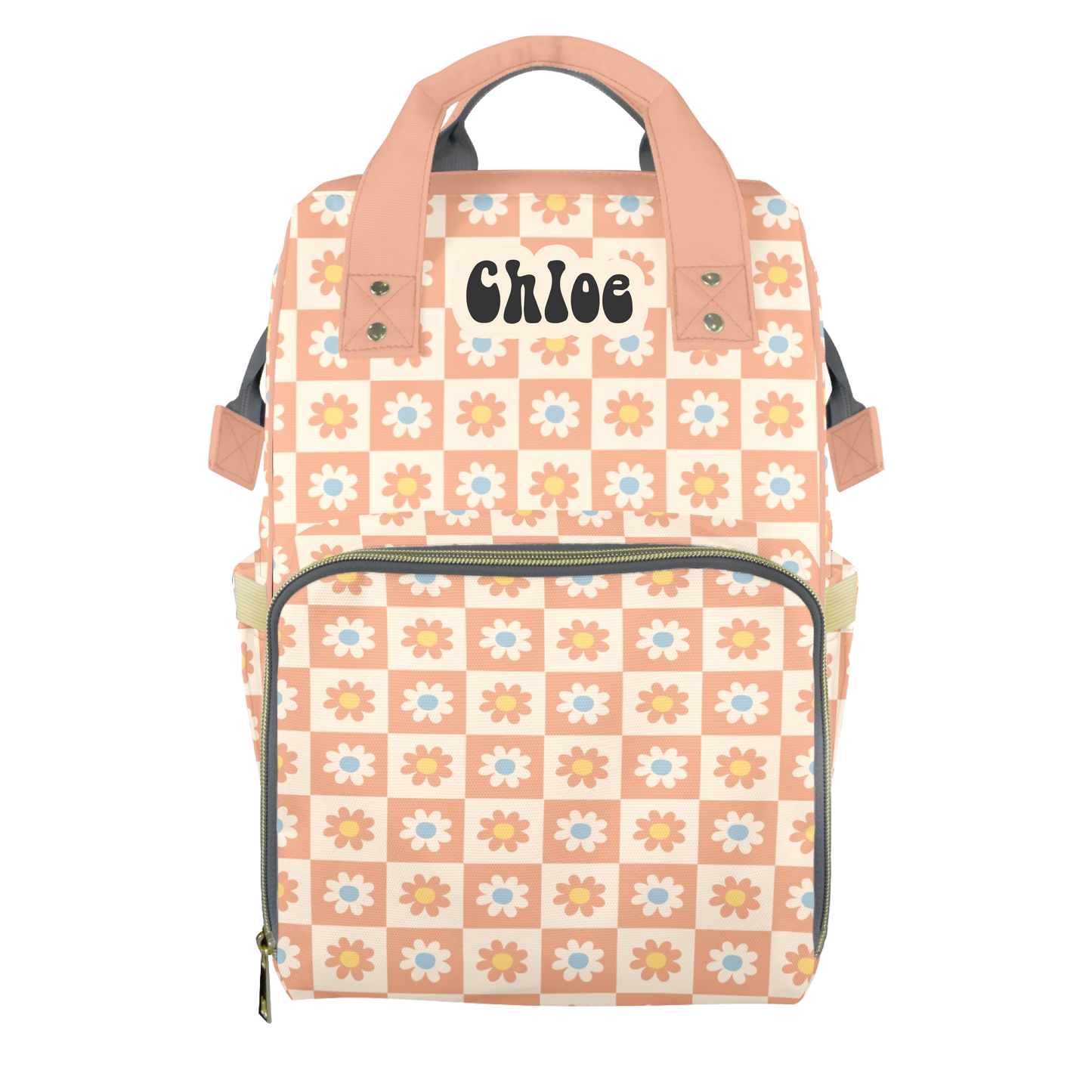 Boho Blooms Customizable Diaper Bag