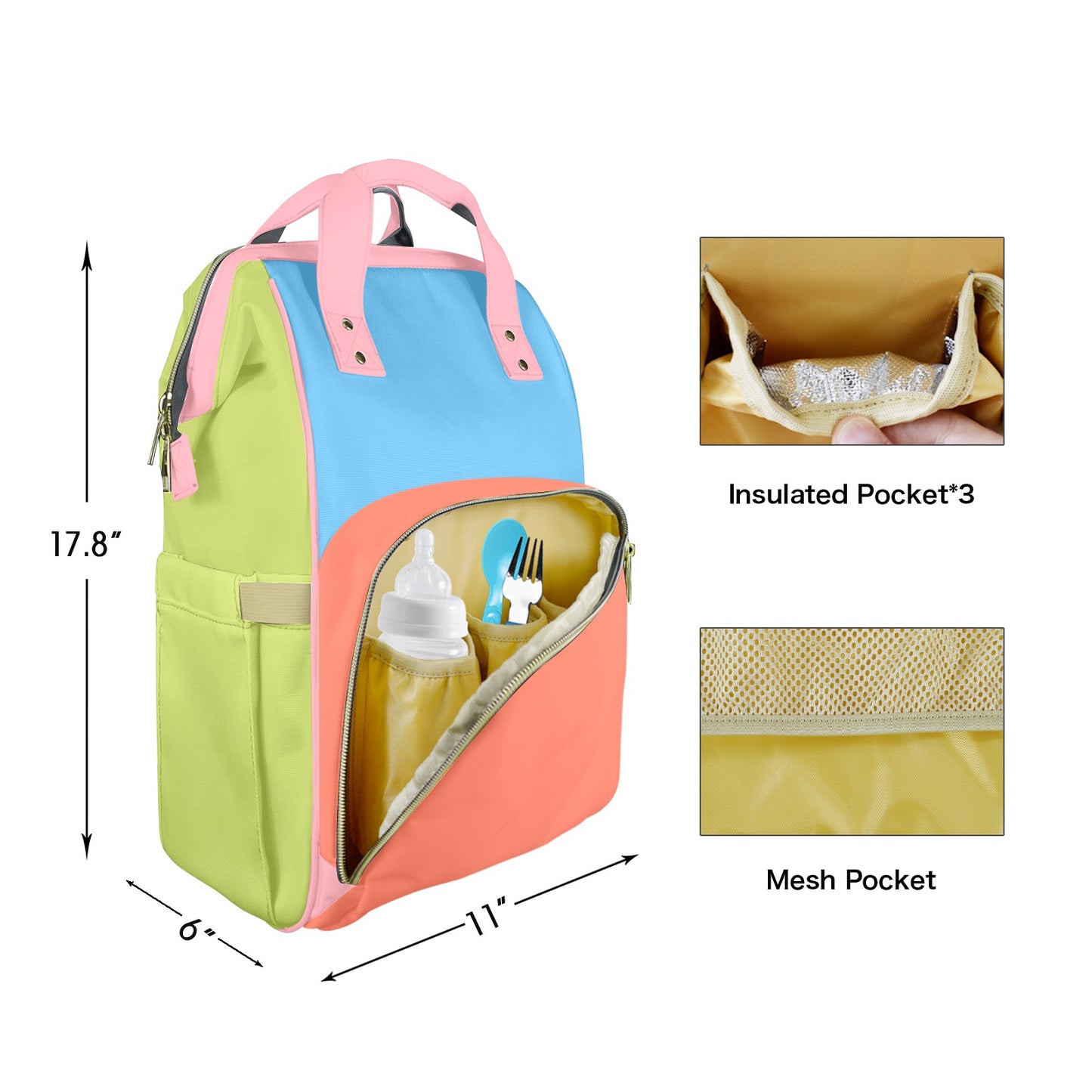Watermelon Sugar Customizable Diaper Bag