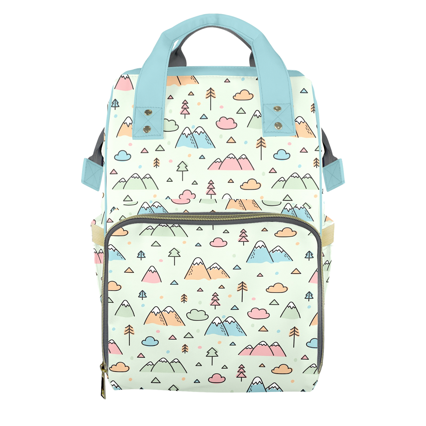Mountains Calling Customizable Diaper Bag
