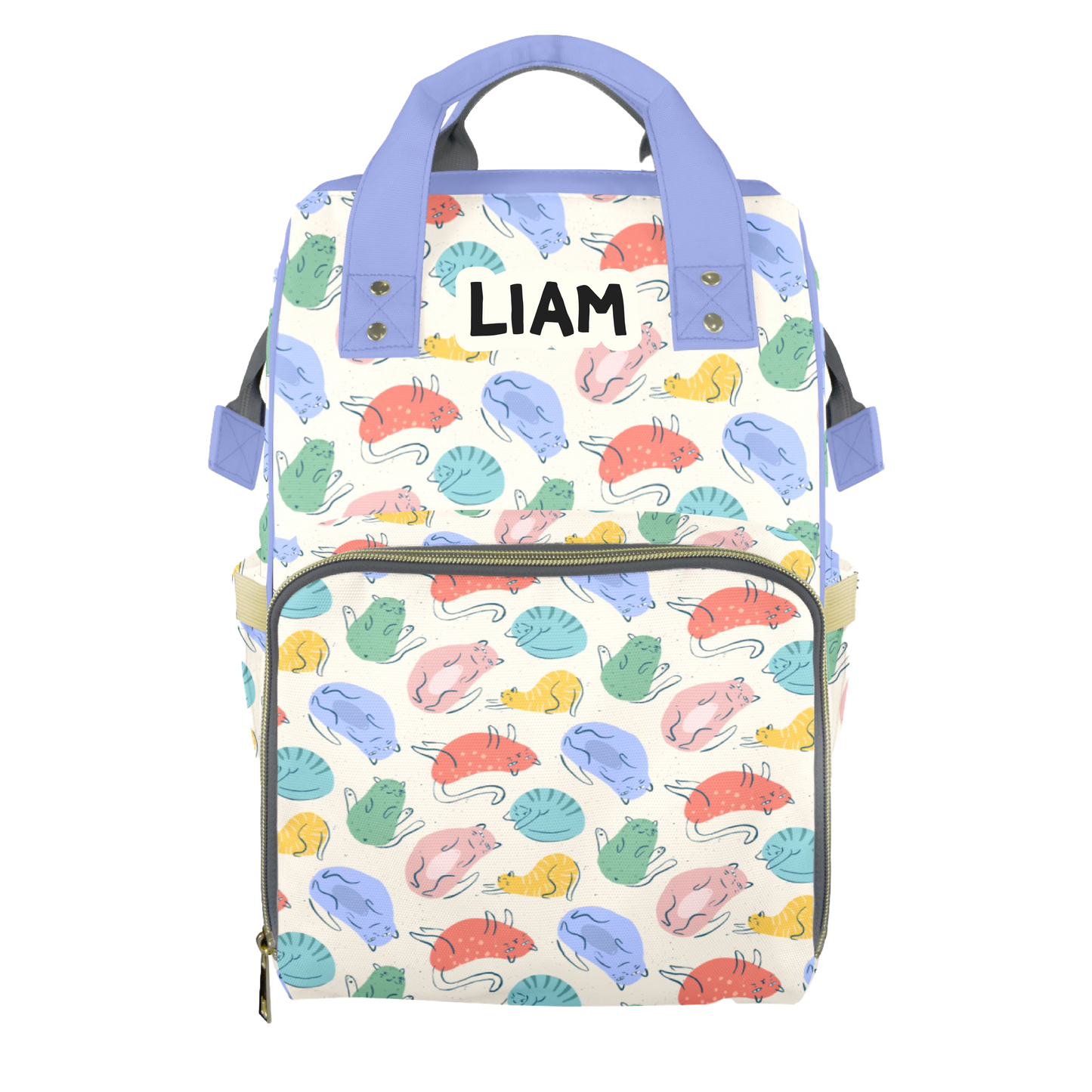 Fine Felines Customizable Diaper Bag