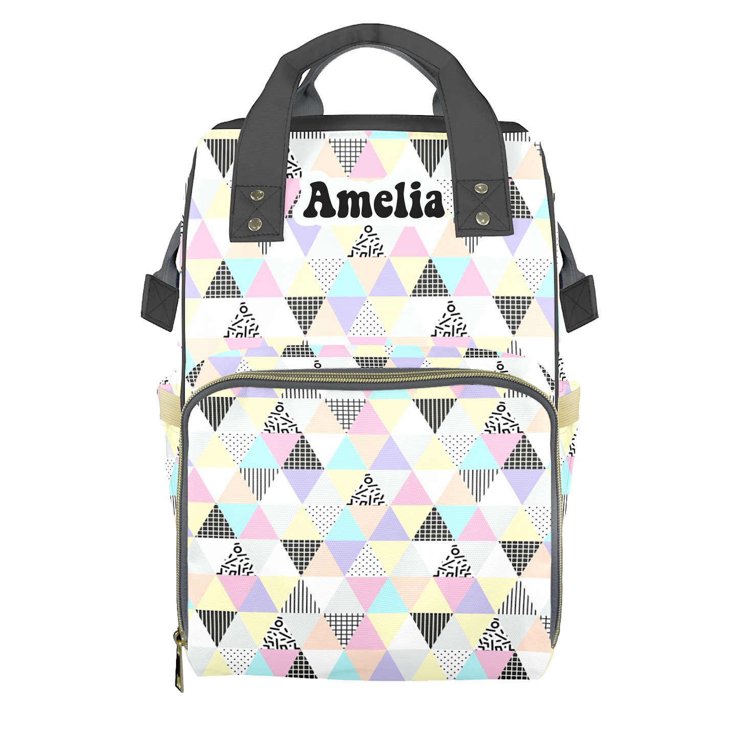 Pastel Deco Customizable Diaper Bag
