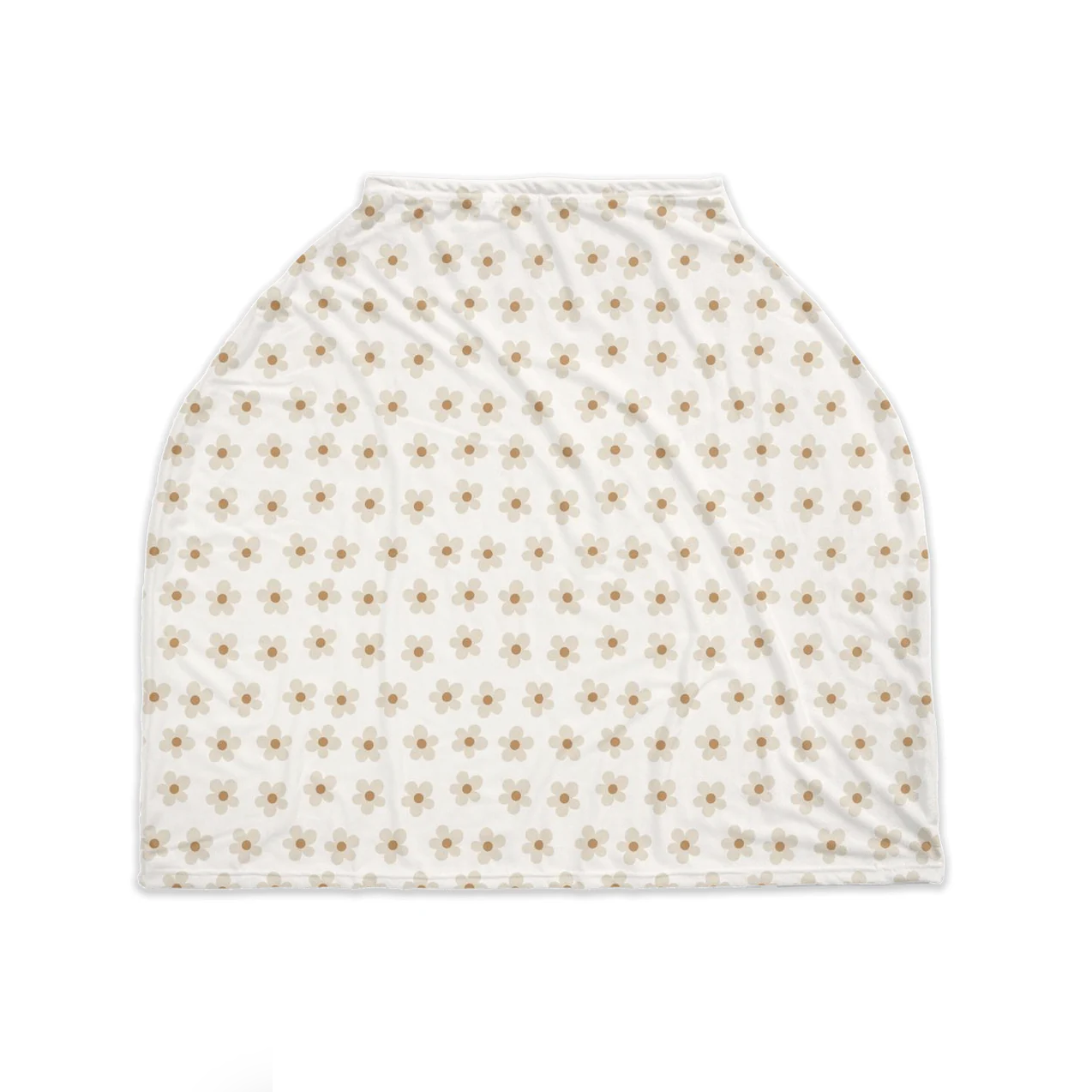 Beige Daisies Nursing Cover