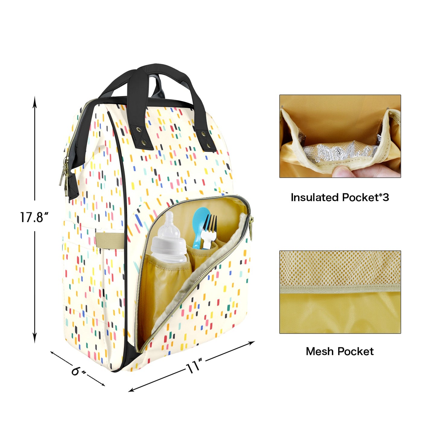 Adventurous Palette Customizable Diaper Bag