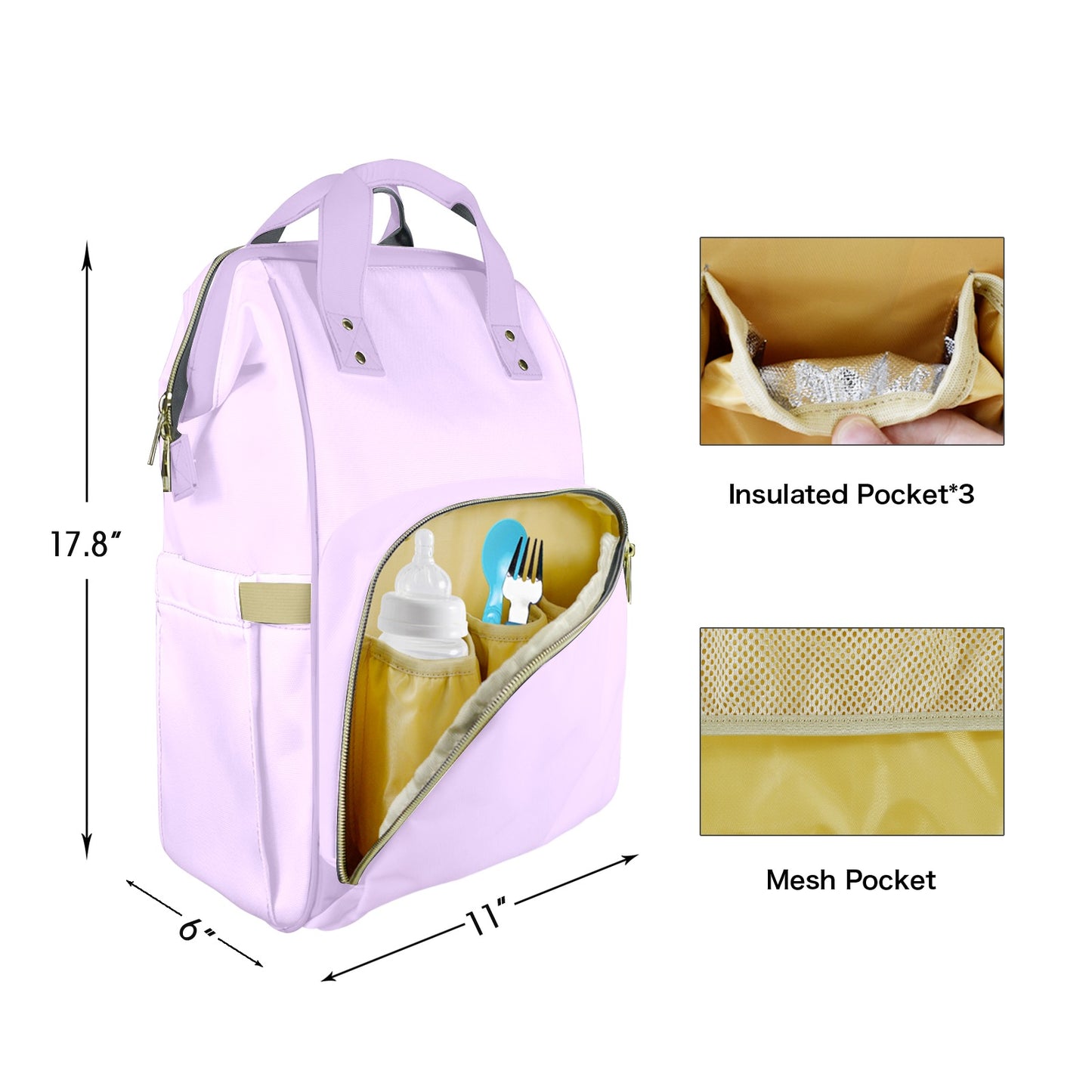 Lavender Love Customizable Diaper Bag