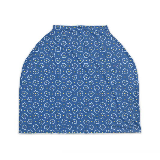 Blue Blooms Nursing Cover