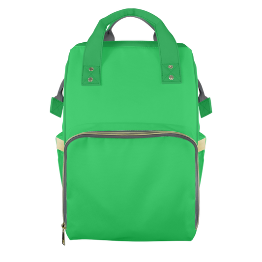 Kelly Green Customizable Diaper Bag