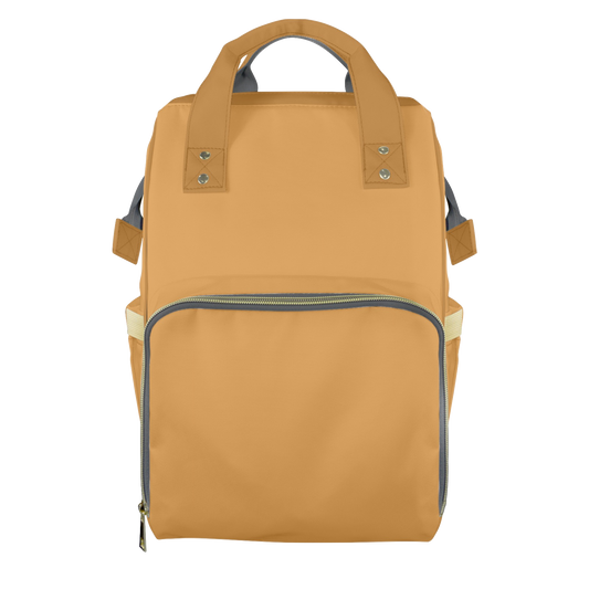 Camel Tan Customizable Diaper Bag