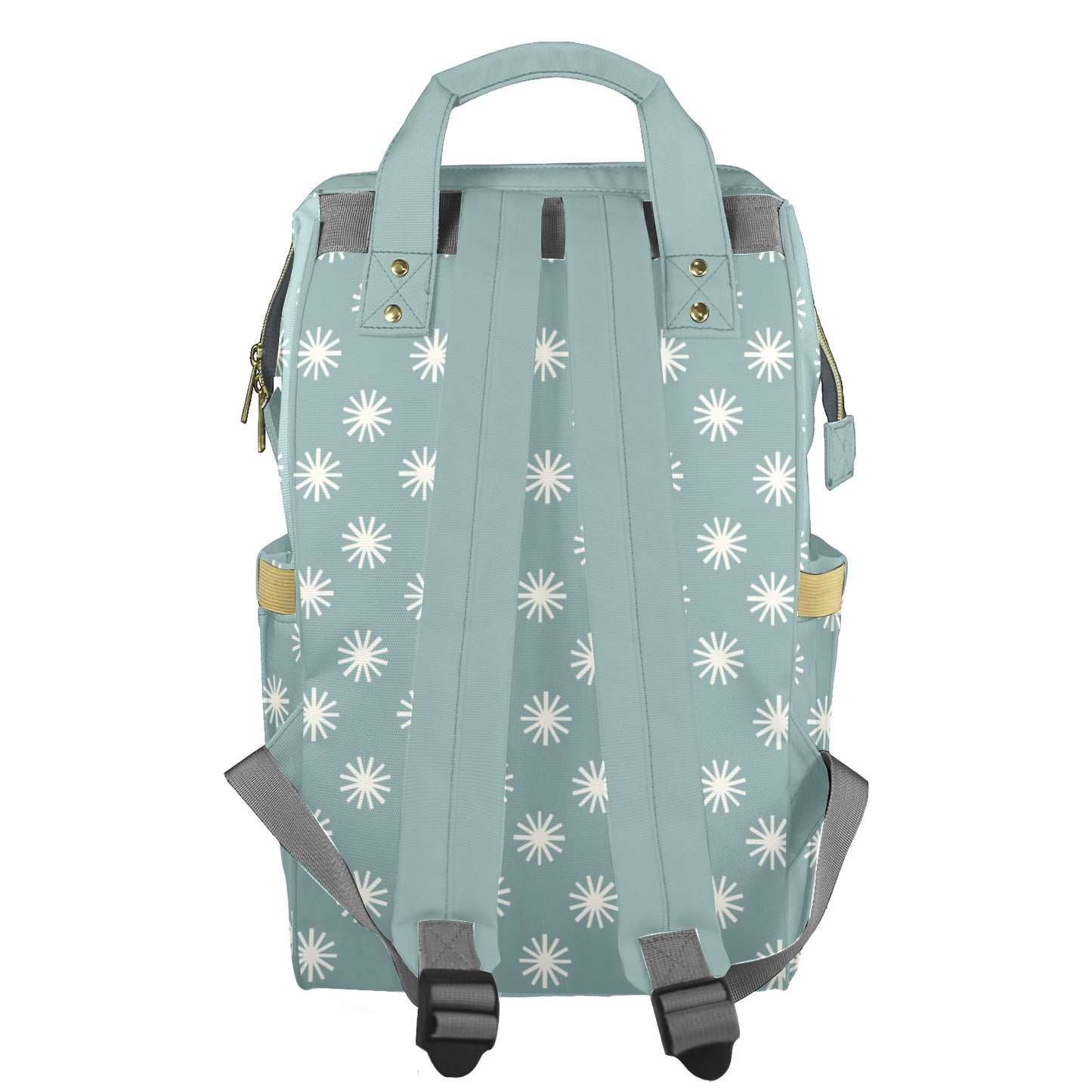 Sage Starbursts Customizable Diaper Bag
