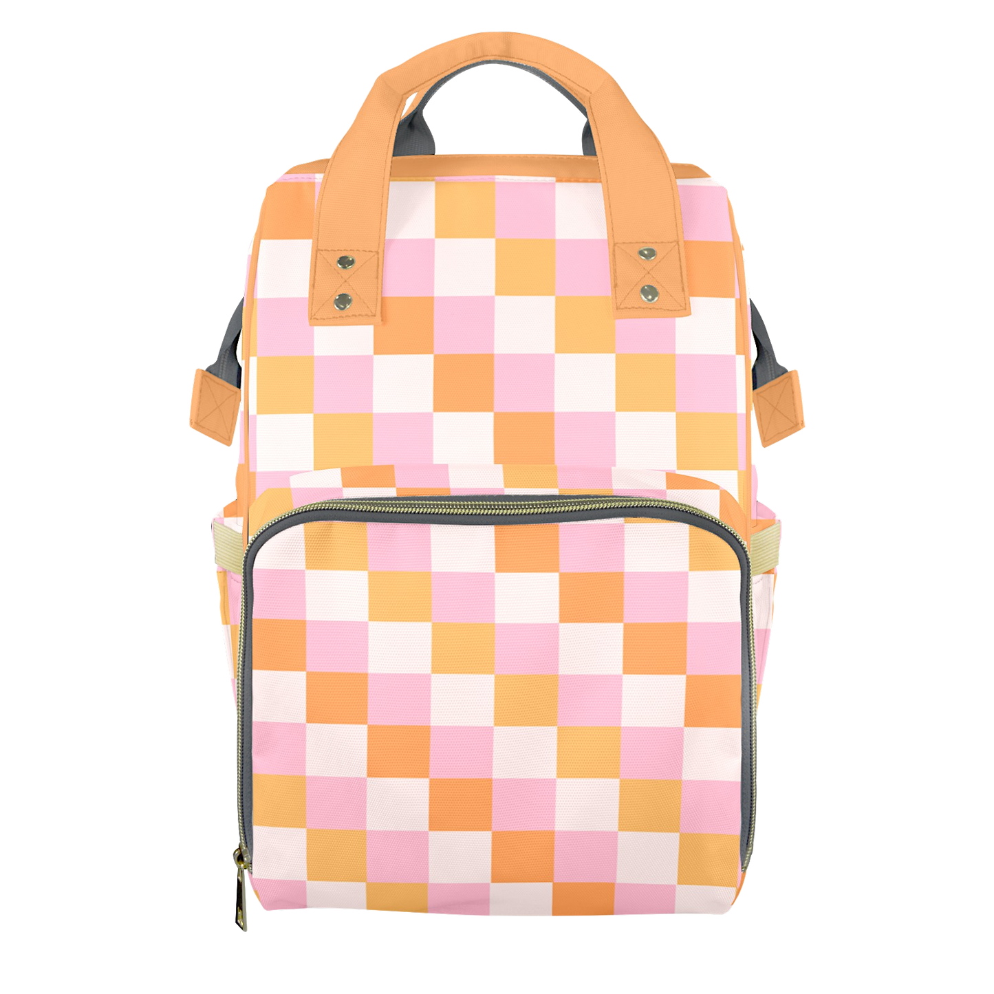 Summer Checks Customizable Diaper Bag