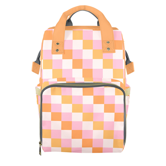 Summer Checks Customizable Diaper Bag