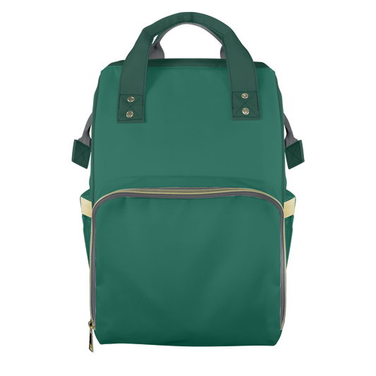 Moss Green Customizable Diaper Bag