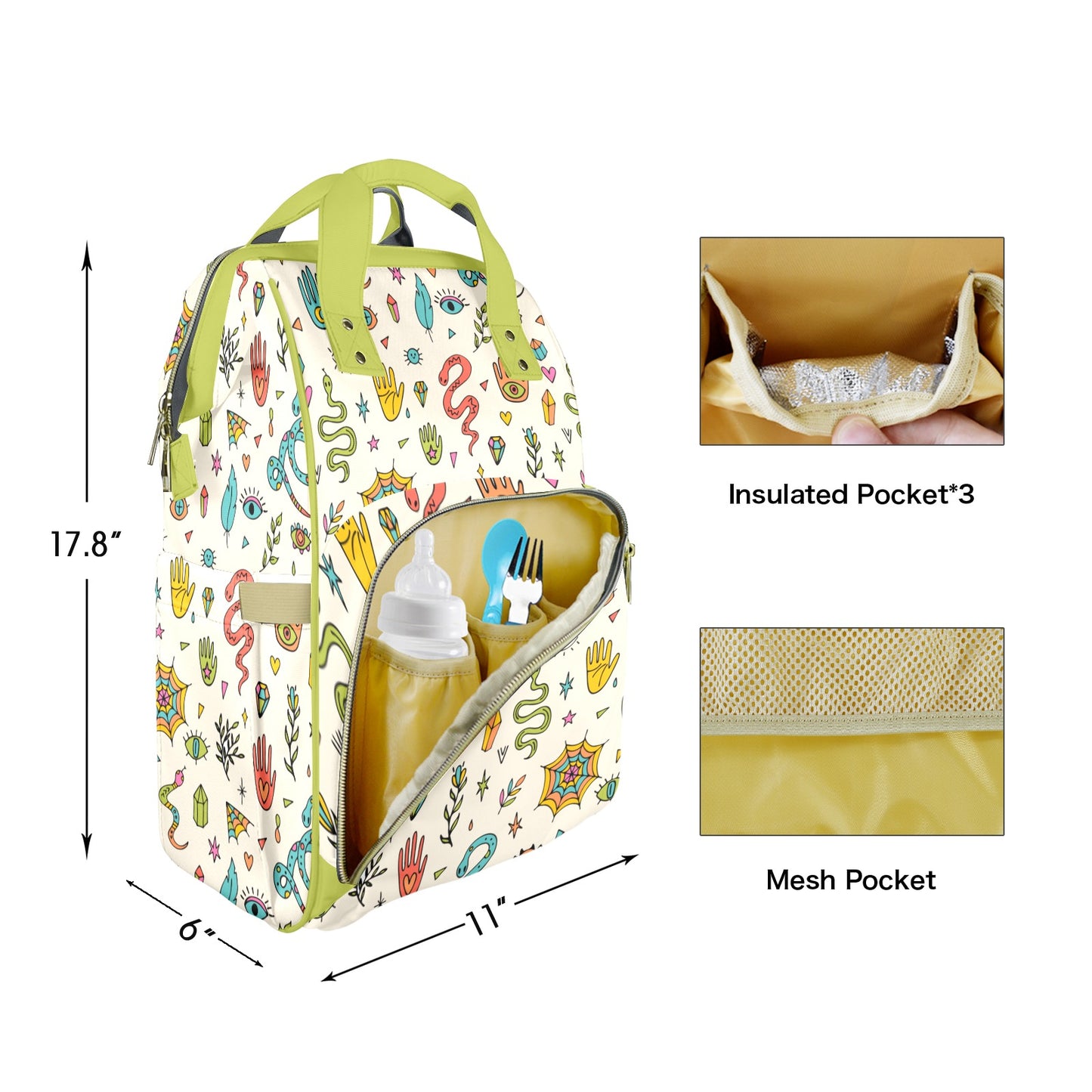 Weird Is Rad Customizable Diaper Bag