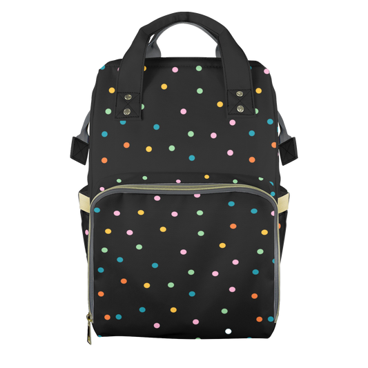 Confetti Dots Customizable Diaper Bag