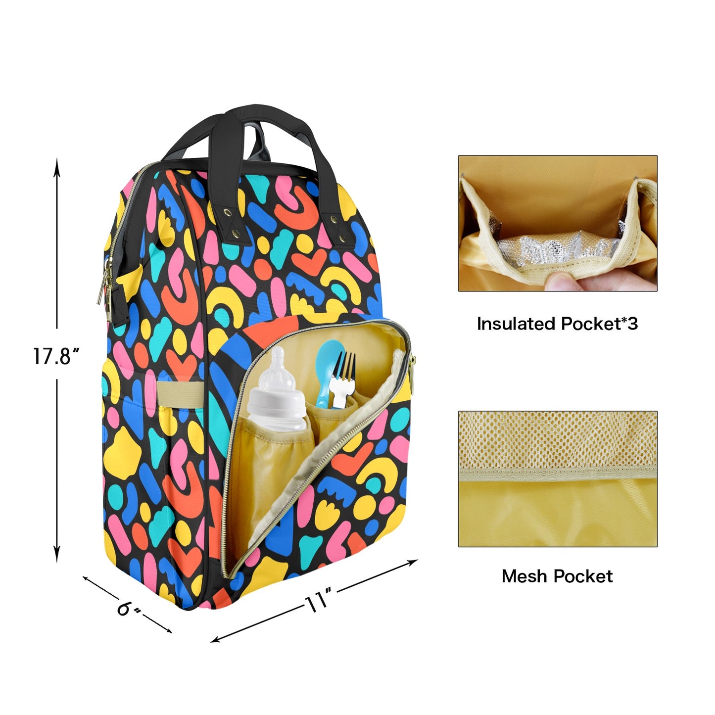 Shape Of Hue Customizable Diaper Bag