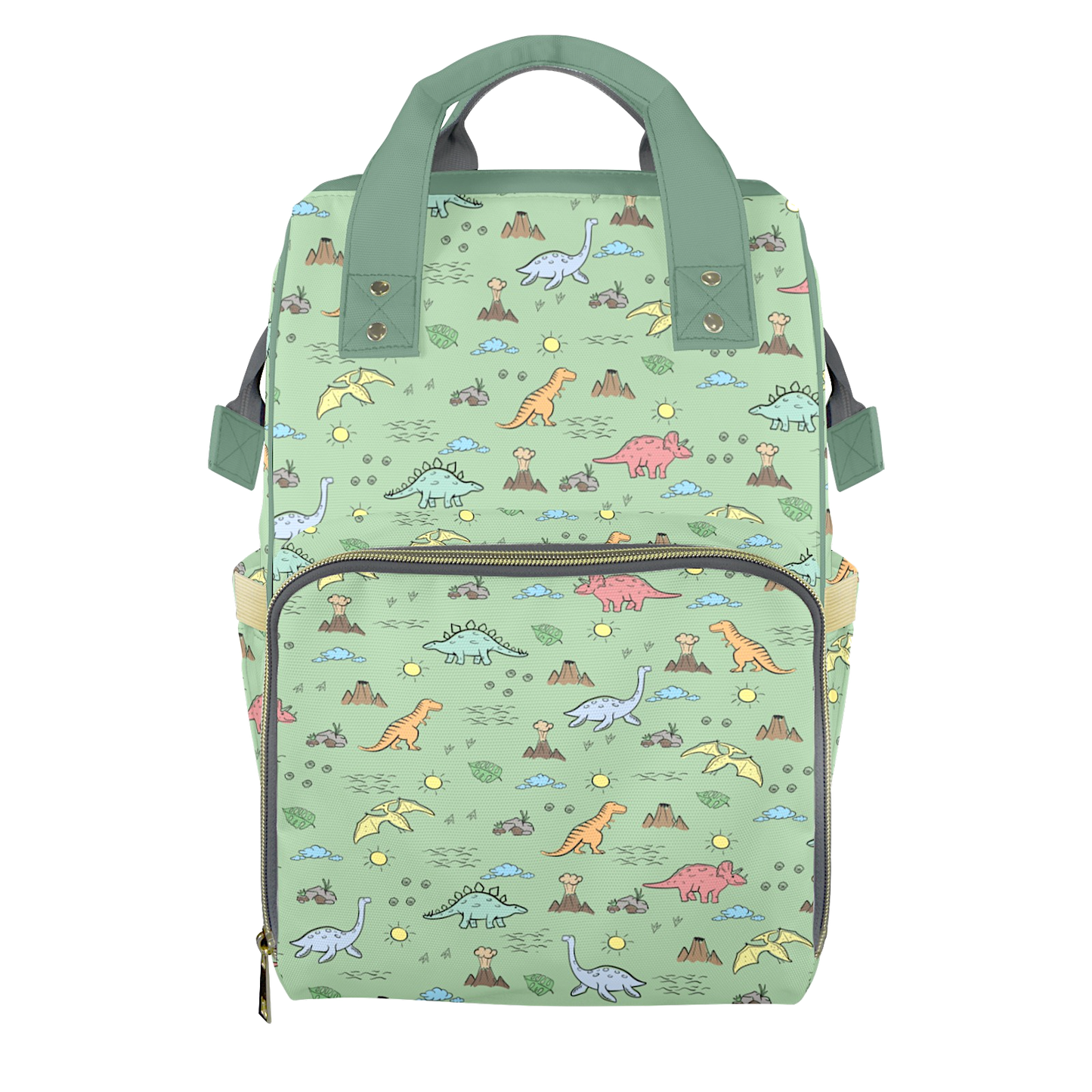 Prehistoric Playdate Customizable Diaper Bag