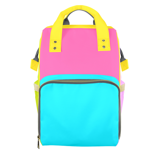 Neon Daydream Customizable Diaper Bag
