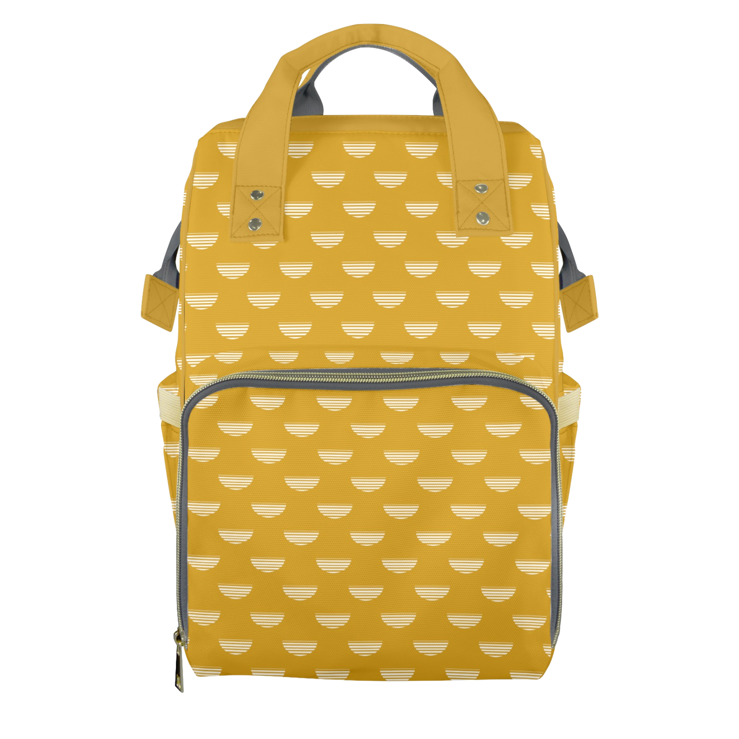 Gold Crescents Customizable Diaper Bag