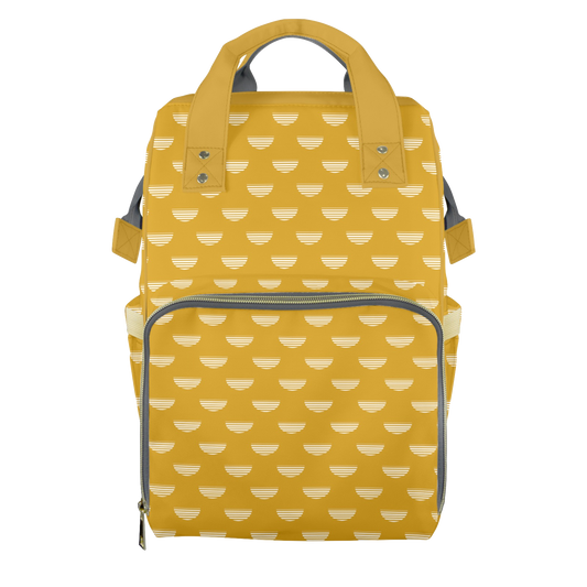Gold Crescents Customizable Diaper Bag