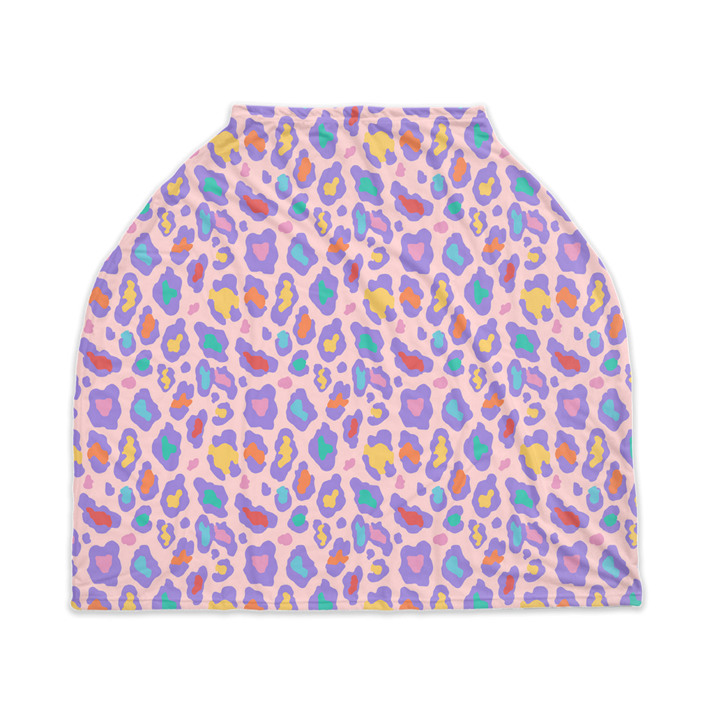 Rainbow Cheetah Nursing Cover
