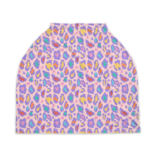 Rainbow Cheetah Nursing Cover