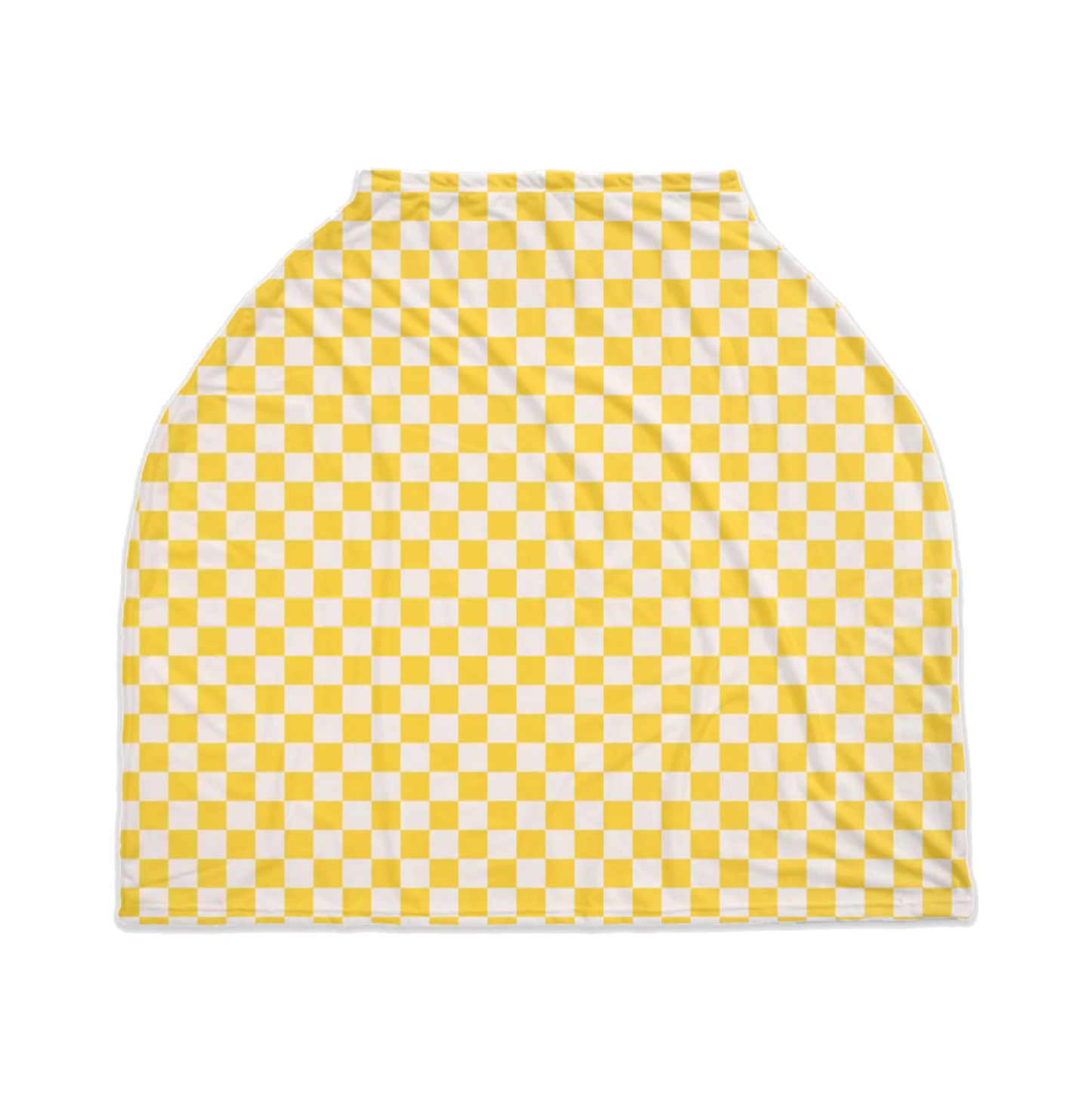 Yellow Checks Nursing Cover