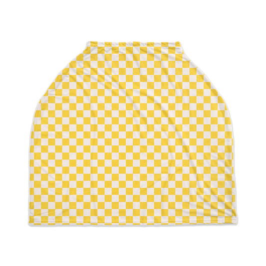 Yellow Checks Nursing Cover