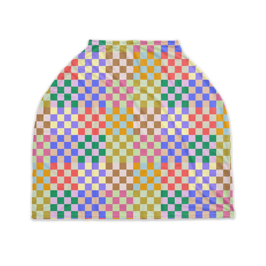 Vibrant Checks Nursing Cover