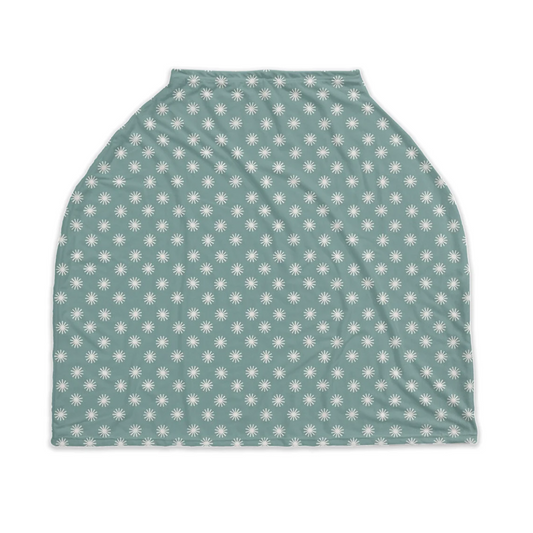 Sage Starbursts Nursing Cover