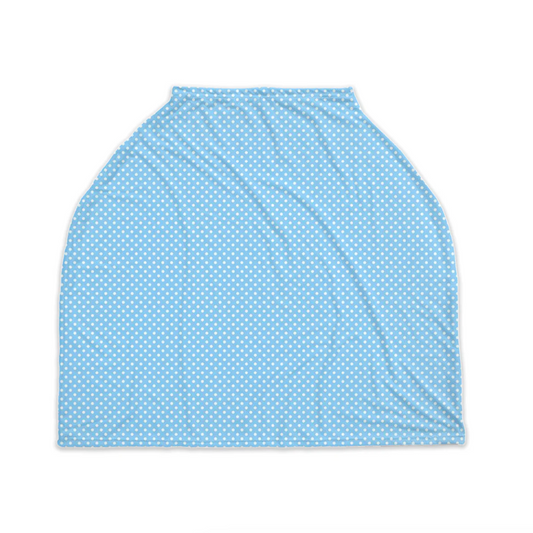 Blue Polkadots Nursing Cover