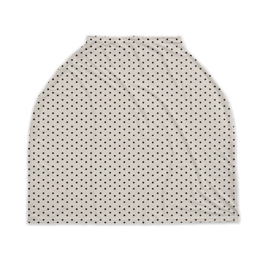 Taupe Polkadots Nursing Cover
