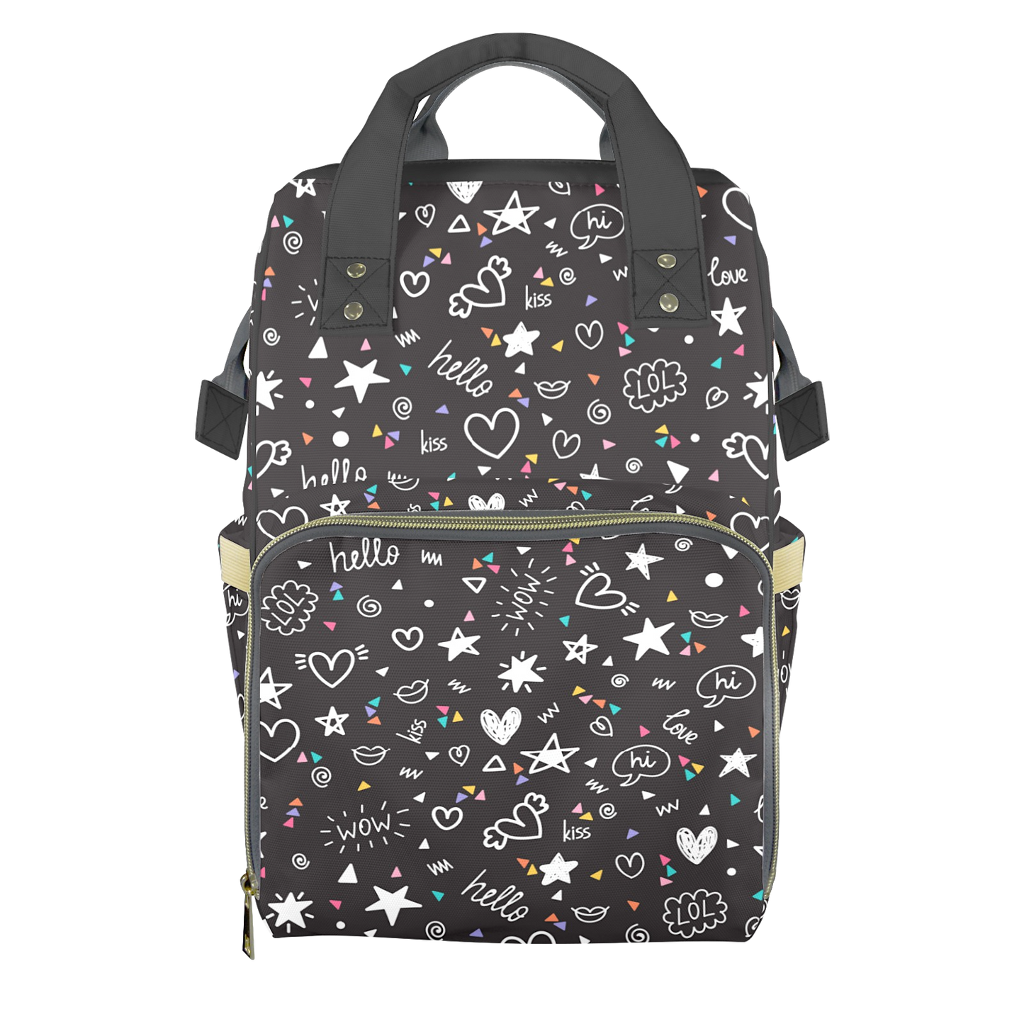Colorful Conversation Customizable Diaper Bag