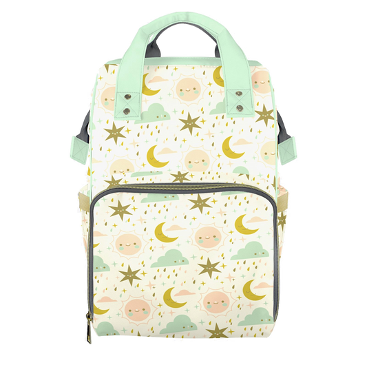 Sun And Moon Customizable Diaper Bag