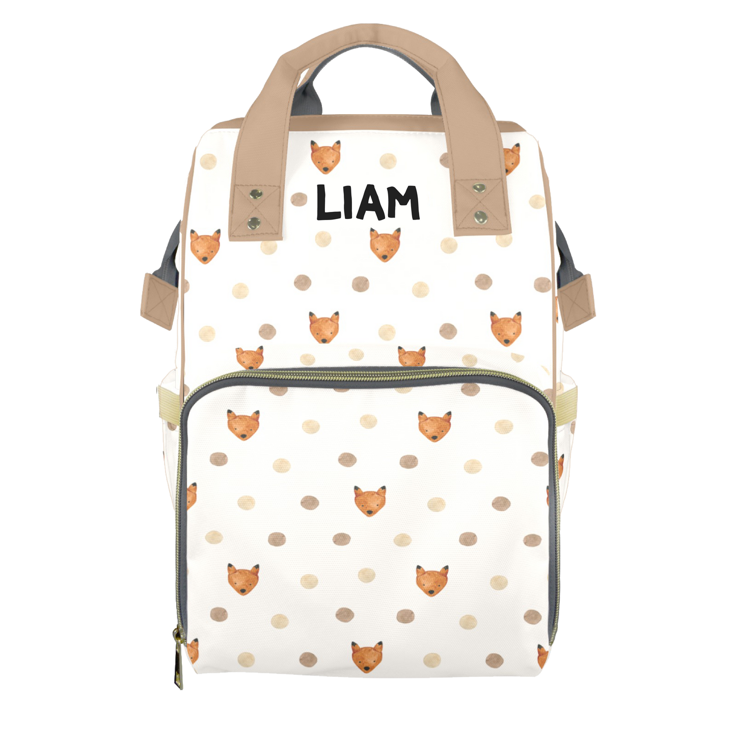 Little Fox Customizable Diaper Bag
