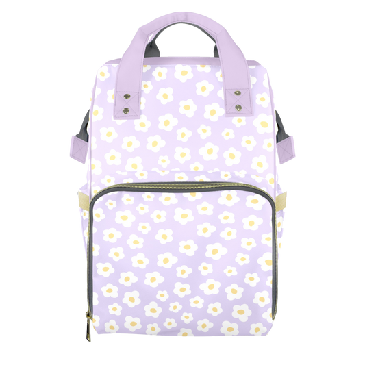 Lavender Meadow Customizable Diaper Bag