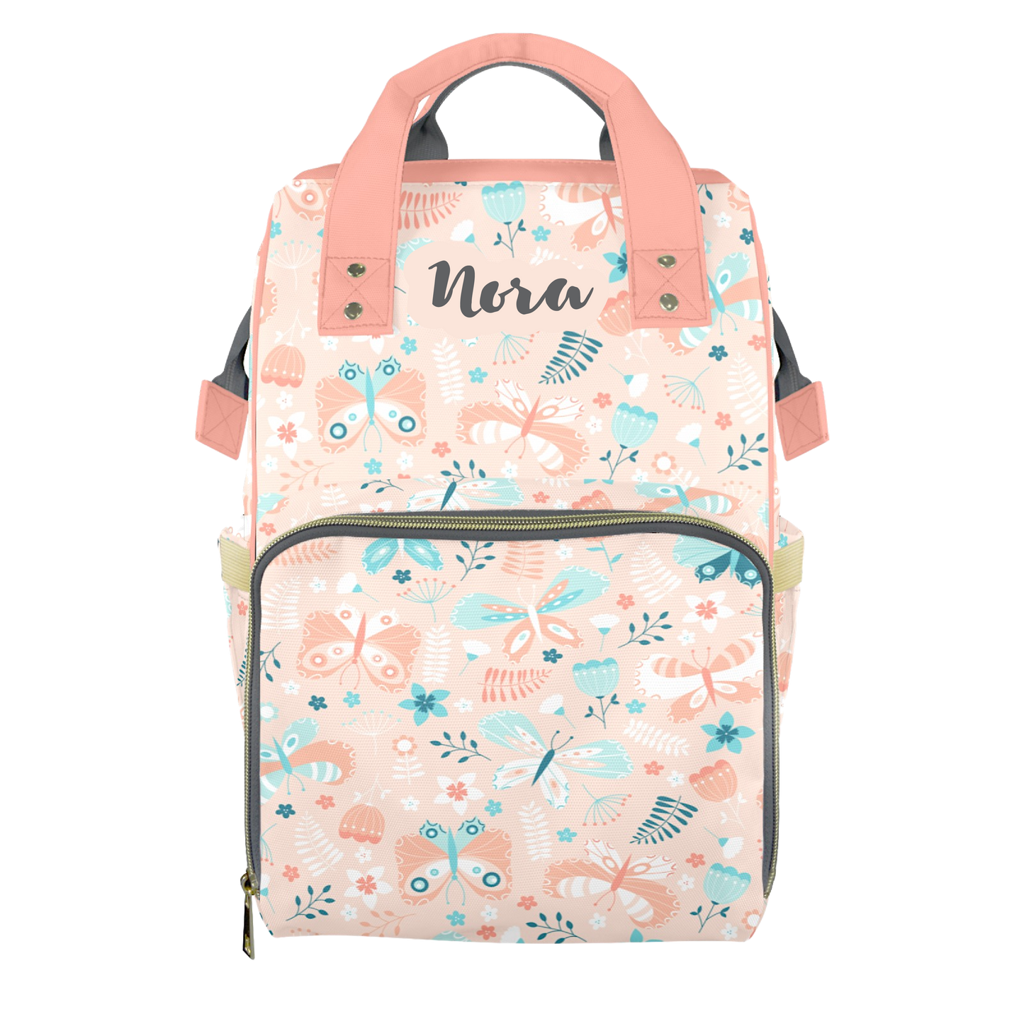 Butterfly Garden Customizable Diaper Bag