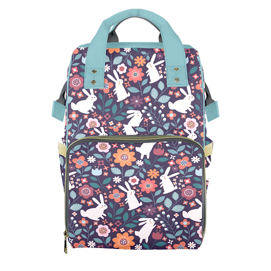 Bunny Blooms Customizable Diaper Bag
