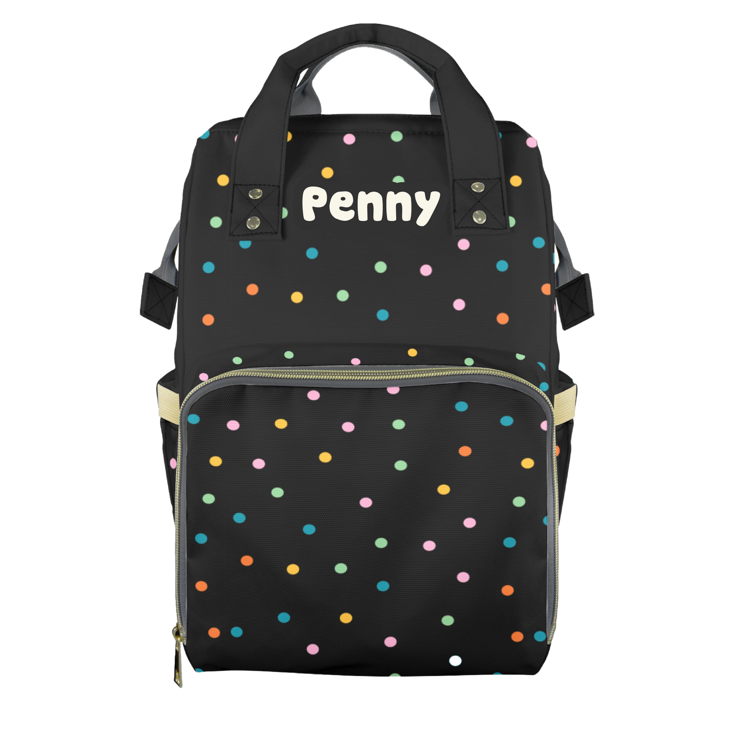 Confetti Dots Customizable Diaper Bag