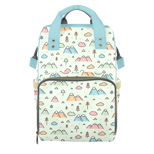 Mountains Calling Customizable Diaper Bag
