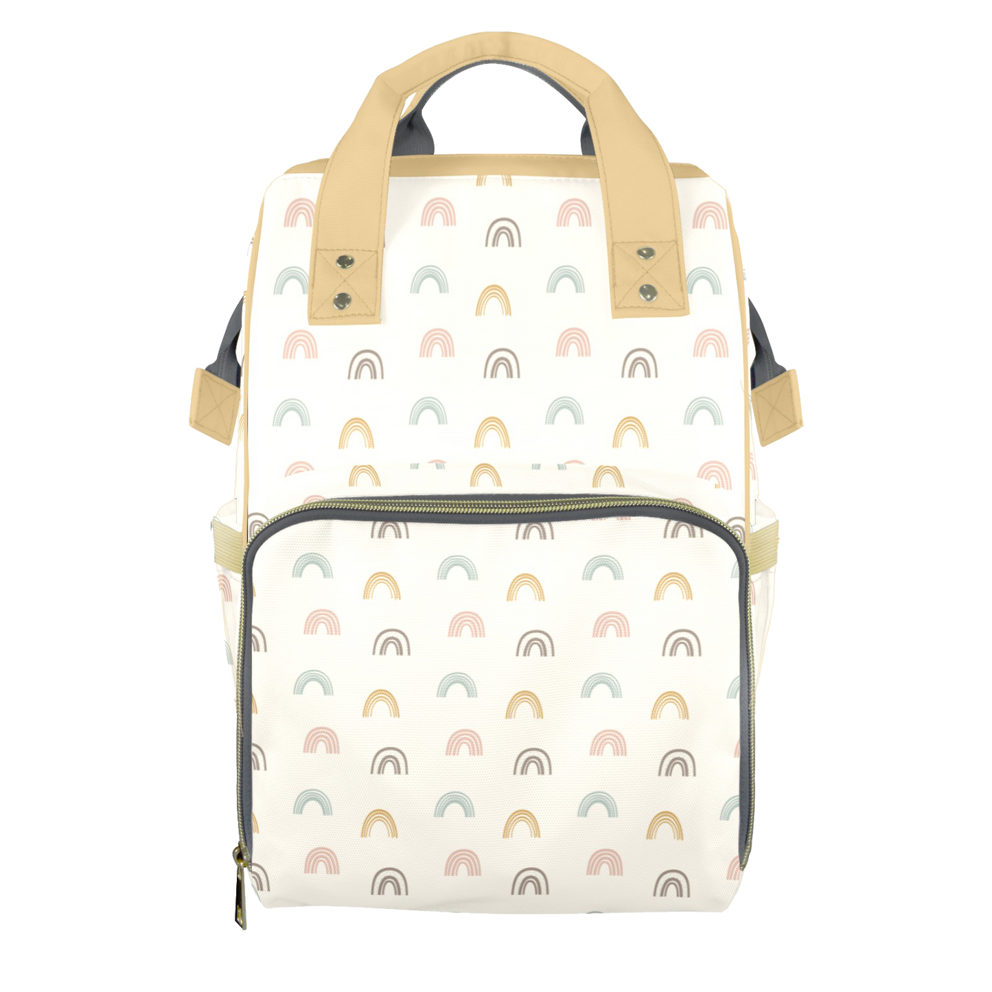 Classic Rainbows Customizable Diaper Bag