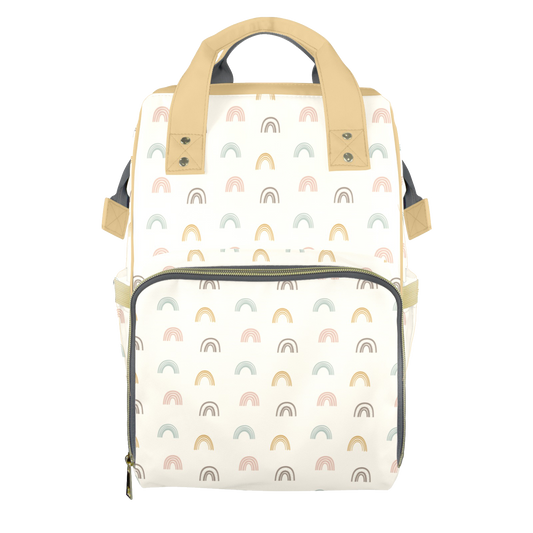 Classic Rainbows Customizable Diaper Bag