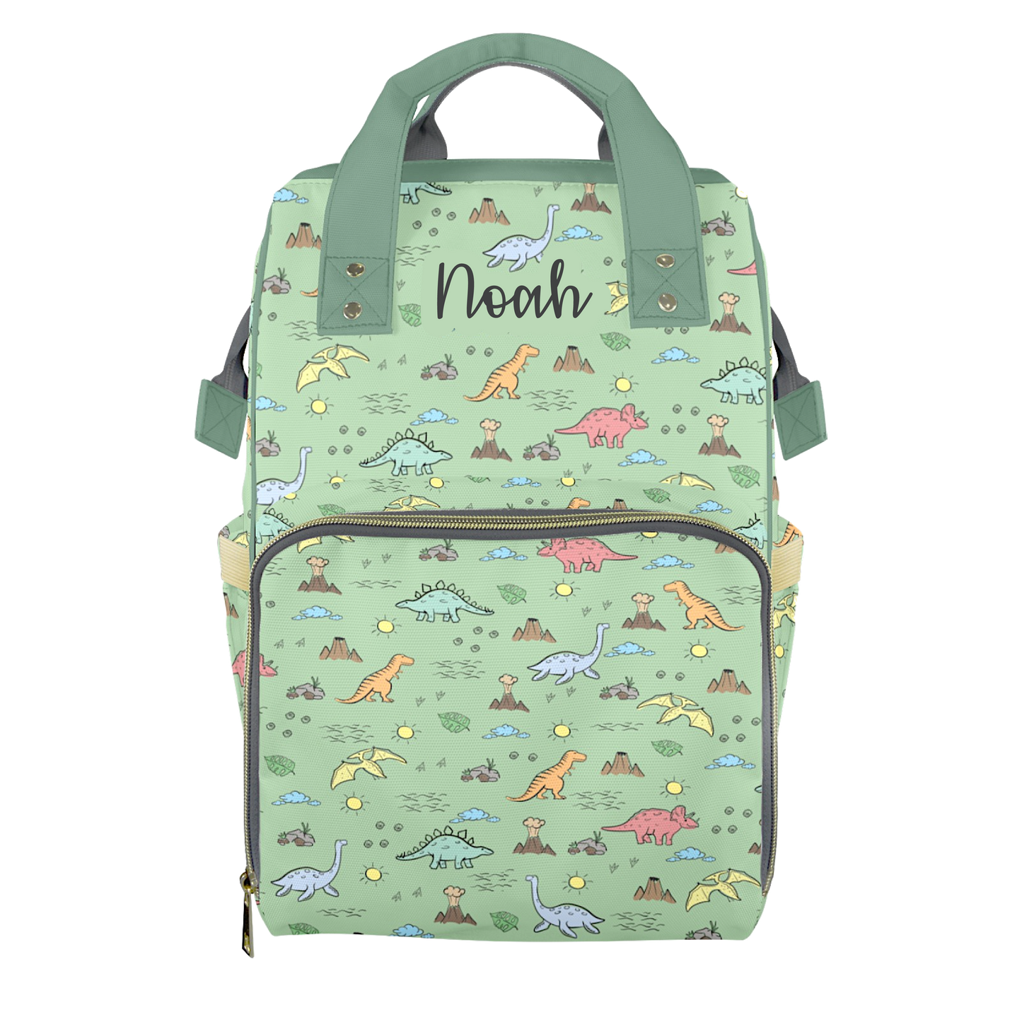 Prehistoric Playdate Customizable Diaper Bag