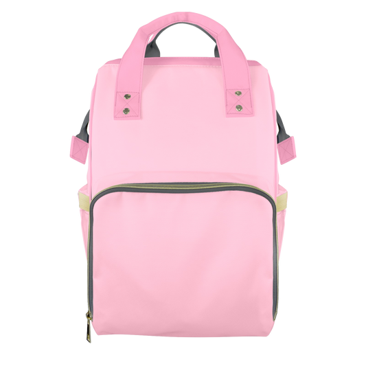 Bubblegum Pink Customizable Diaper Bag