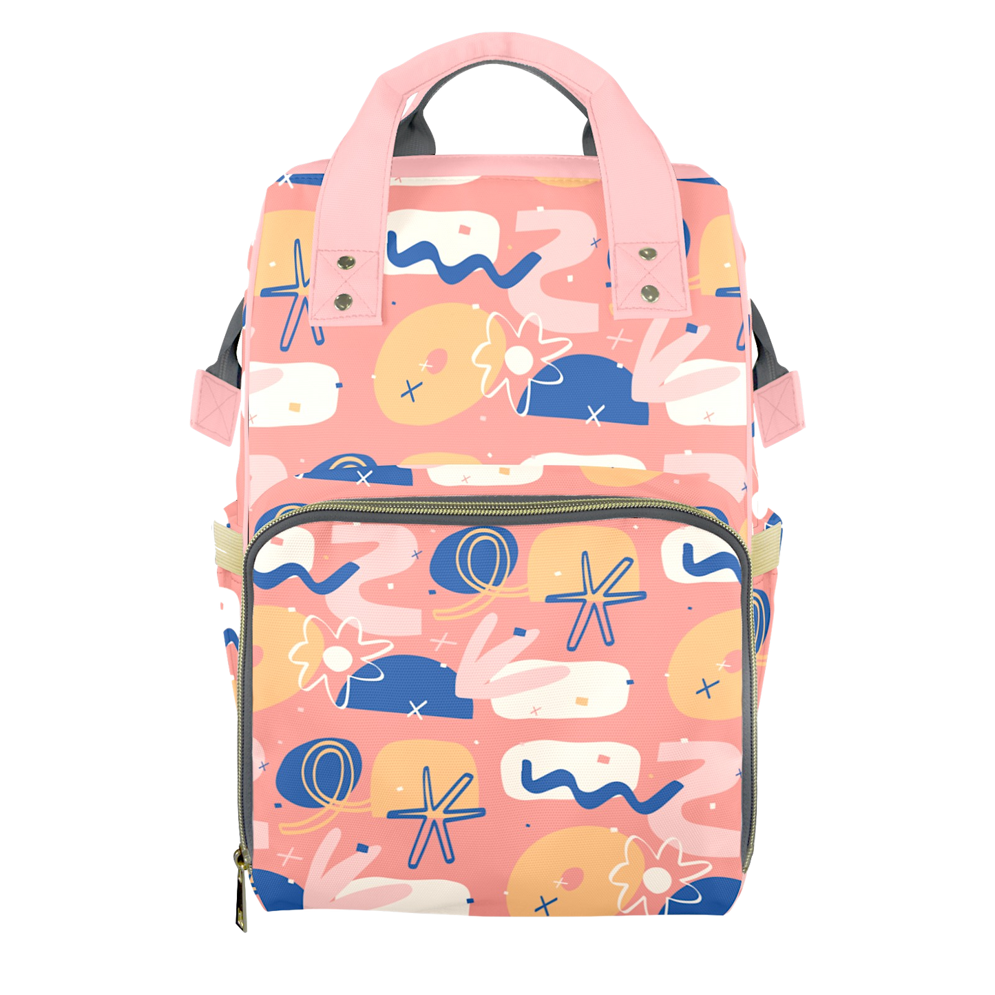 Peach Lemonade Customizable Diaper Bag