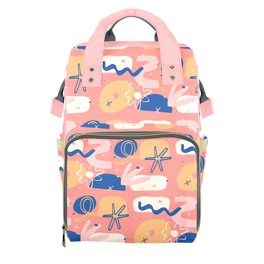 Peach Lemonade Customizable Diaper Bag