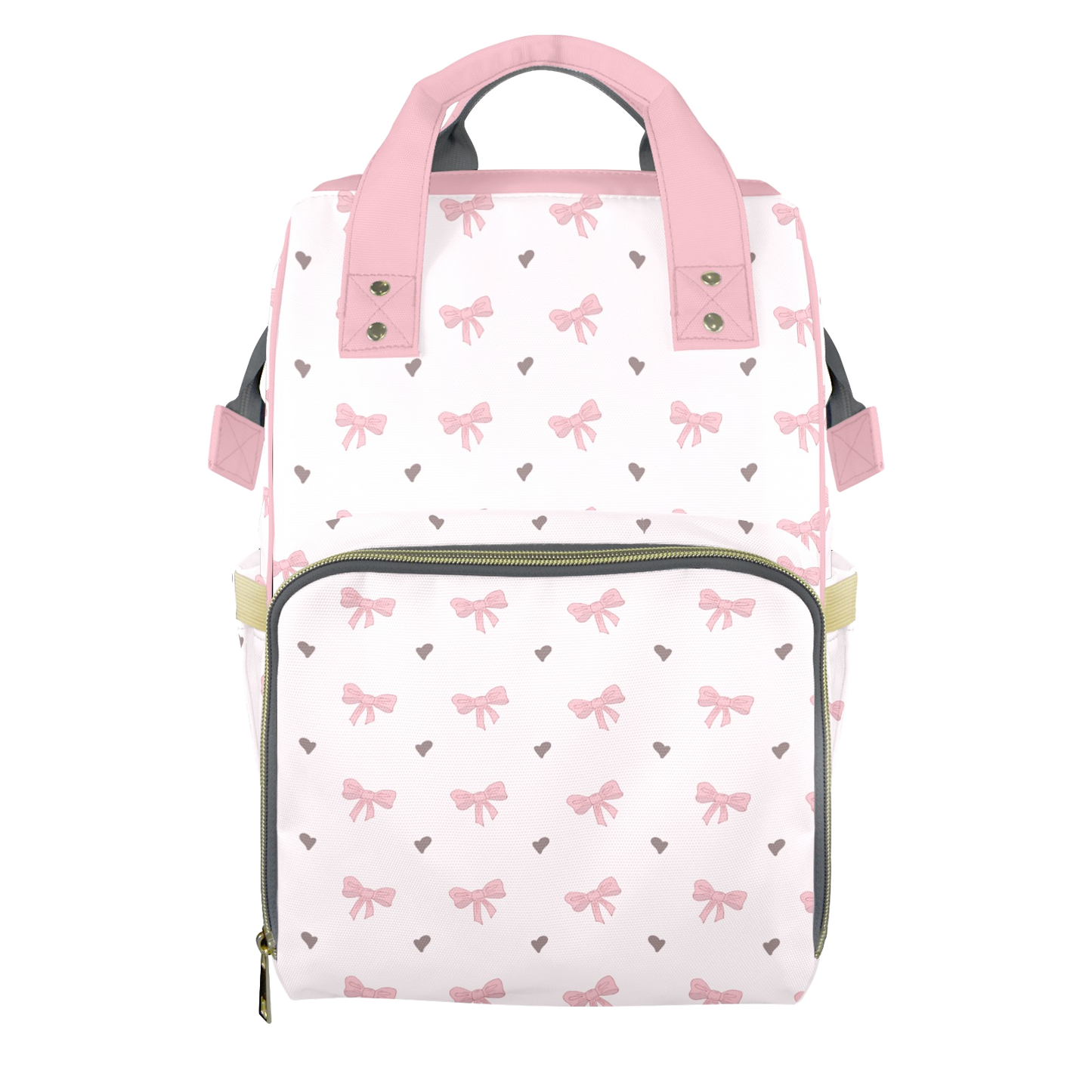 Coquette Bows Customizable Diaper Bag