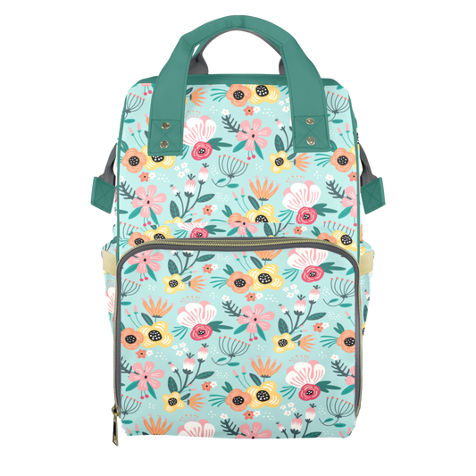 Floral Fancy Customizable Diaper Bag